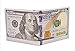 Slim Wallet, Men US Dollar Bill Wallet Leather Credit Card Photo Holder Bifold (100 Golden)