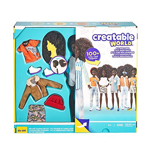 Mattel GKV49, Creatable World Deluxe Charakter Set, individuell gestaltbare Puppe DC-319 Mehrfarbig – Bild 7