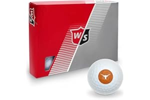 GRAPHICS & MORE Collegiate Primary Logo Wilson Golf Balls 12 Pack, Regulation Size Full Color Premium Golf Balls Collection