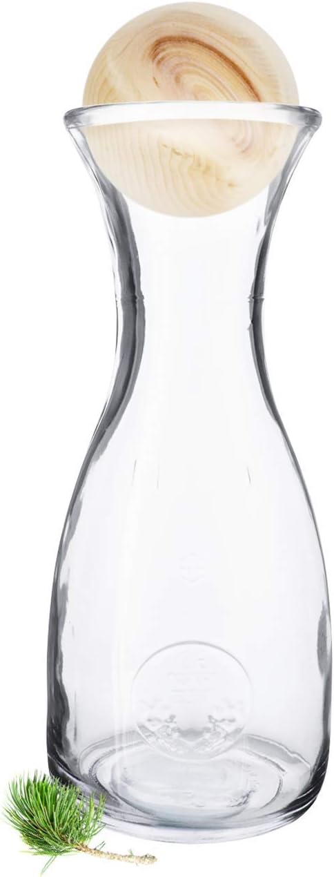 Gesundheitskissen.at ZirbenKugel inkl. Zirben-Wasserkaraffe Misura (1 Liter)