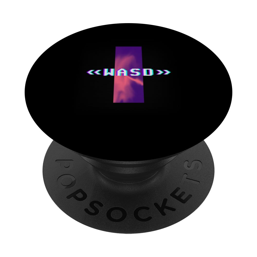 WASD Keyboard, Funny Gaming Gamer PopSockets Swappable PopGrip