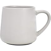 Bosmarlin Large Glossy Ceramic Coffee Mug, Grey Tea Cup for Office and Home, 18 oz, Suitable for Dishwasher and Microwave, 1 Pack (Grey)