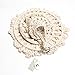 Mkono Macrame LampShade Ceiling Pendant Light Shade Tasseled Chandelier Boho Wedding Hanging Handwoven Home Decoration