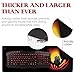 Extended Gaming Mouse Pad, 3XL Thick Computer Mousepad, Large Keyboard Mouse Mat with Non-Slip Base, Waterproof Premium-Textured Cloth, Anti-Fray Stitched Edges for Gamer, Office& Home, 30x12x1.5 inch