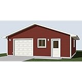 Garage Plans : 1 Car with Shop - 784-2 - 28' x 28' - one car - by Behm Design