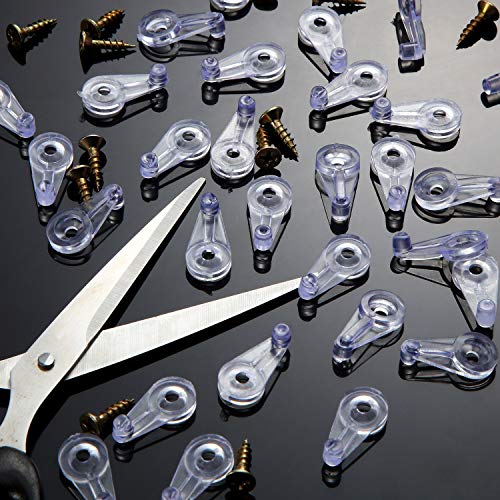 50 Pack Glass Retainer Clips Kit, Glass Clips 4 mm Glass Clip