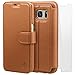 Galaxy S7 Case, TANNC Flip Leather Wallet Phone Case [Layered Dandy] - [Card Slot][Flip][Wallet] - for Samsung Galaxy S7 Devices - Brown