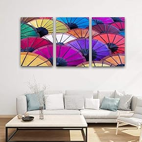 3 Panel Colorful Pictures Home Wall for Bedroom...