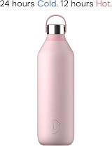 Chilly's Series 2 1000ml Vacuum Insulated Bottle Blush Pink Carry Loop view 4