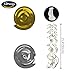 KUNGYO Classy 90TH Birthday Party Decorations Kit-Black Happy Brithday Banner,Silver 90 Mylar Foil Balloon, Star, Latex Balloon,Hanging Swirls, Perfect Ninety Years Old Party Supplies