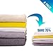 Space Saver Vacuum Storage Bags 8 Pack (4 x Small, 4 x Medium) Space Saver Compression Bags No Vacuum or Pump Needed, Vacuum Storage Bags for Clothes Travel, Durable and Reusable By WETONG