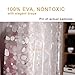 Wimaha 15 Gauge EVA Shower Curtain Liner, Waterproof Shower Liner for Bathroom Bath Stall, 72 x 78, Clear Stone Design