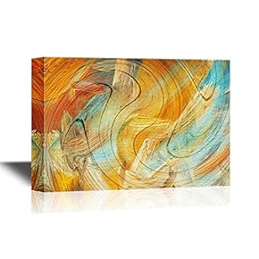 Canvas Wall Art - Abstract Color Composition - Gallery Wrap Modern Home Art | Ready to Hang - 12x18 inches
