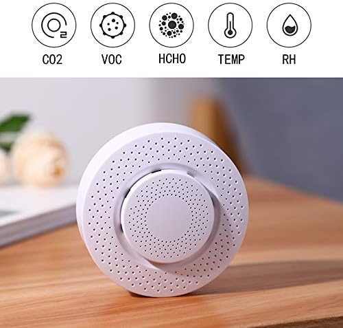 SOLE HOME Smart Air Box 5 in 1 Smart Air Qualitt Detektor Echt Zeit Tests Formaldehyd VOC CO2 Temperatur Feuchtigkeit APP Fernbedienung Zigbee Hub Erforderlich