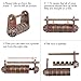 Antique Character Combination Locks with Key & Latch Hasp Set, Vintage Jewelry Gift Box Decorative Padlock Lock Hardware Latch Set for Wood Box, Password Lock