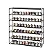 Jerry & Maggie 7 Tier Fabric Shoe Rack, 39 in W x 11 in D x 43 in H, Can Store 28-35 Pairs of Shoes