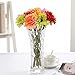 Htmeing 10 pcs Sunbeam Artificial Flower Mum Gerber Daisy Bridal Bouquet Silk Wedding Party Decoration (red)
