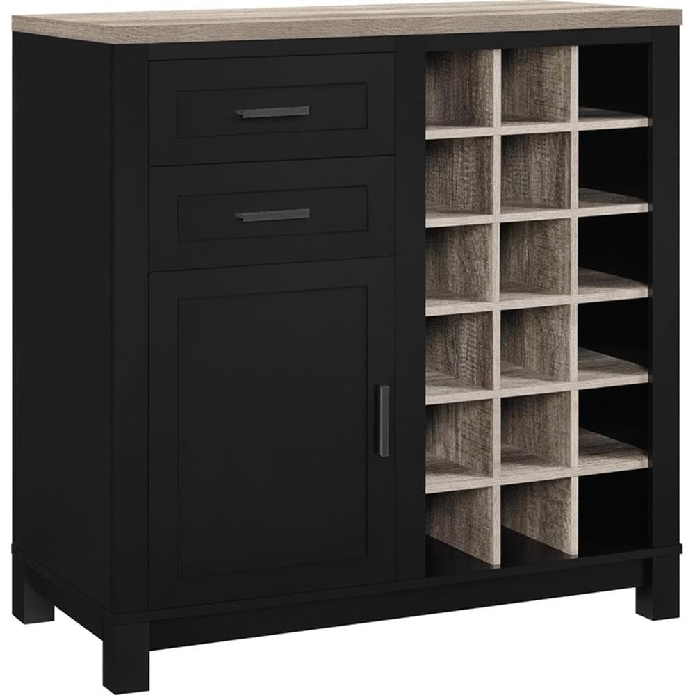 Ameriwood Carver Bar Cabinet Black
