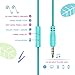AILIHEN Wired Kids Headphones with Volume Limited and SharePort, Children Headphones with Microphone for Girls Boys Toddlers (Mint)