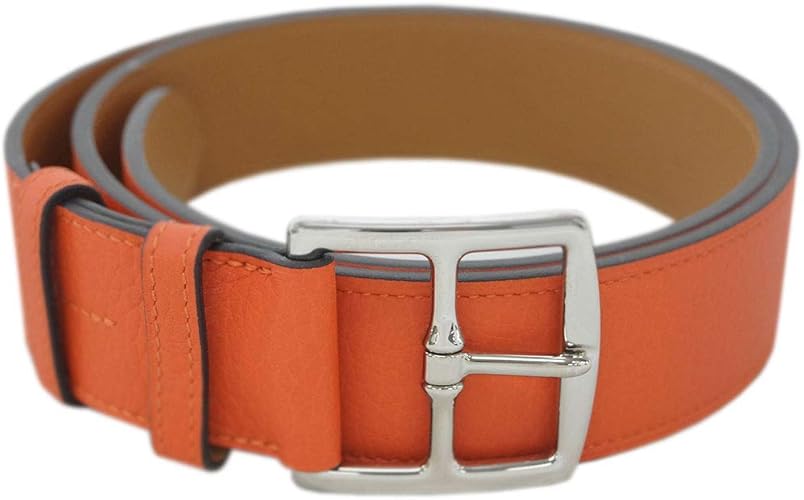 Amazon エルメス エルメス ベルト Hck9j Hermes ソルド メンズ エトリヴィエール 40 トリヨン クレマンス フー オレンジ シルバー金具 サイズ90cm 並行輸入品 シューズ バッグ