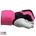 WYOX Gel Boxing Hand Wraps Inner Gloves for Men & Women, 80cm Quick Wrist Straps, Padded Knuckle Protection for Muay Thai Kickboxing, Hand Wraps for Boxing & Martial Arts (Pink & Grey, XS)