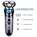 Hatteker 2 in 1 Electric Razor for Men Rotary Shaver Waterproof Nose Hair Trimmer Cordless with USB Rechargeable Wet and Dry Birthday Gifts Anniversary Gifts Fathers Day Gifts