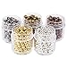 PH PandaHall 5 Box 4mm 5 Color Iron Round Spacer Beads Metal Tiny Smooth Beads for Necklaces, Bracelets and Jewelry Making (About 13g/Box)