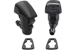 AMFRNE BC3Z-17603-A Premium Wiper Washer Nozzles Fit for Ford Super Duty F250-F550 2011 2012 2013 2014 2015 2016 | Windshield Washer Fluid Jet Nozzle | Easy to Install | 2 Pack, Ref BC3Z17603A Dual Spray