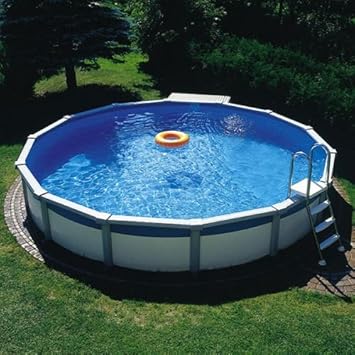 Poolzon Schwimmbecken Megazon 3,60 x 1,32m mit 15cm breitem Handlauf, Stahlwandbecken