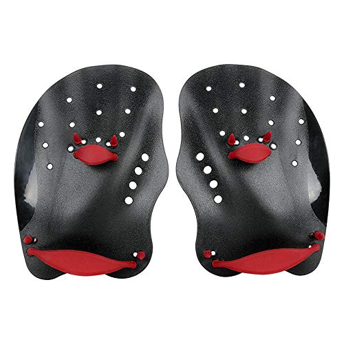 traderplus Swim Training Hand Paddles for Men Women Children (Black, Small for Youth and Smaller Hand) - Thumbnail 3