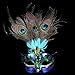 Mezoxa Party Mask Woman Female Masquerade Masks Luxury Peacock Feathers Half Face Mask Party Cosplay Costume Halloween Venetian Mask