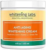 Whitening Labs Whitening Cream. Anti Aging Skin Lightening Cream. Hyaluronic Acid, Vitamin C, Kojic Acid, Green Tea. Best Day Night Brightening Cream.
