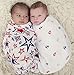Baby BowBow Bamboo Muslin Swaddle Blankets - 2 pack - Unisex Nautical Designs - Extra Large (47