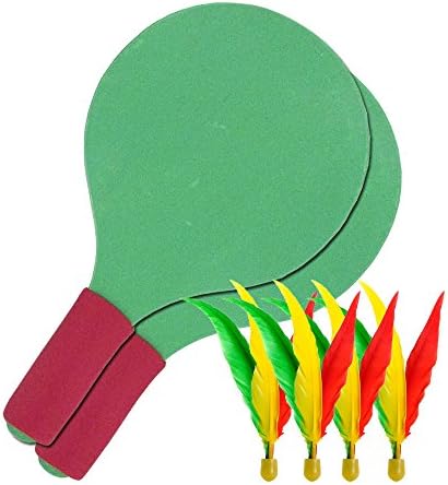 Linzthen The World's Easiest Racket Game | An Indoor Outdoor Year-Round Fun Racquet Game for Boys, Girls, and People of All Ages (Green)