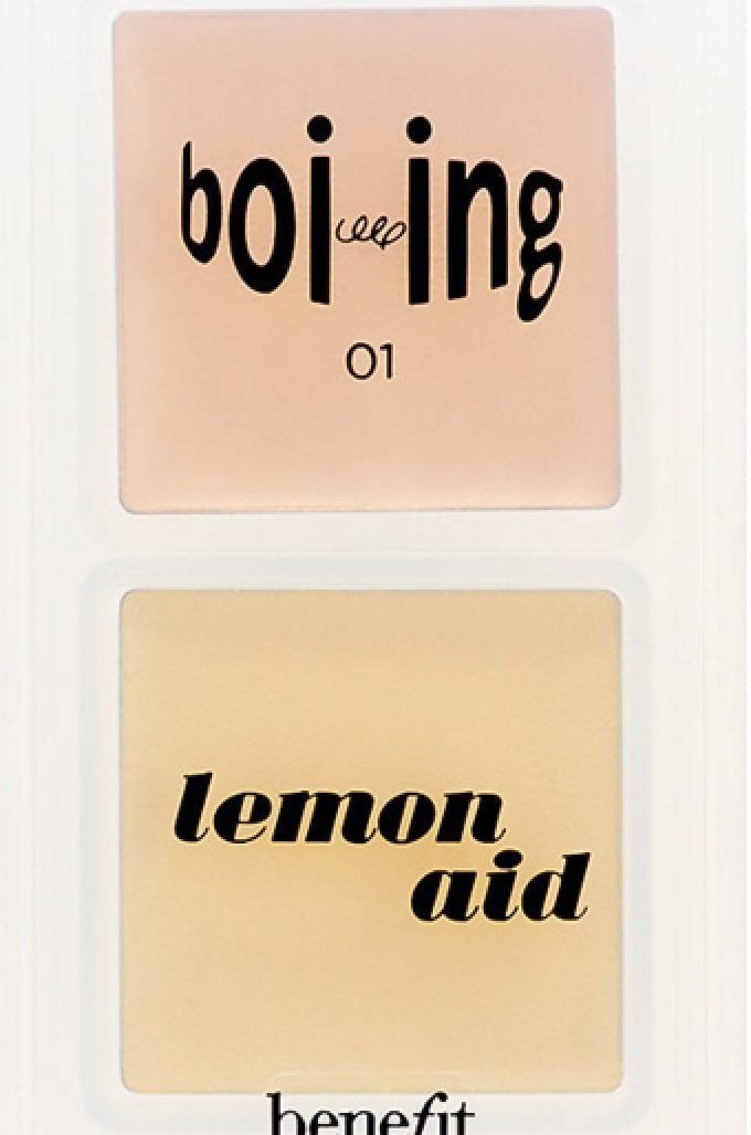 Benefit Cosmetics Life's Little Correctors Color Correcting Kit Lemon aid color correcting eyelid primer Boi-ing industrial strength concealer in Light