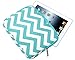 Mosiso iPad Pro 10.5 Case, Tablet Sleeve Bag for 2017 iPad 9.7 inch, iPad Air 2/Air, iPad 1/2/3/4, Canvas Fabric Protective Slim Pouch Cover, Chevron Hot Blue