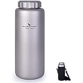 Boundless Voyage Titanium Sport Water Bottle 35.5 fl oz 1050ml | Ultralight, Leakproof, for Outdoor Camping Hiking