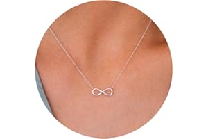 LLWOM Gold Necklace for Women-14k Gold Plated Infinity Necklace Star Of David Necklace Evil Eye Cross Pendants Heart Dainty Gold Necklace For Women