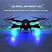 SZJX RC Drones Foldable Remote Control Wifi Quadcopter FPV VR Helicopter 2.4GHz 6-Axis Gyro 4CH with Adjustable Wide Angle 2MP HD Camera RTF SJ60 (Black)
