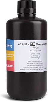 ELEGOO ABS-Like Resin 2.0 1000g Grey 405nm UV LCD 3D Printer Photopolymer view 7