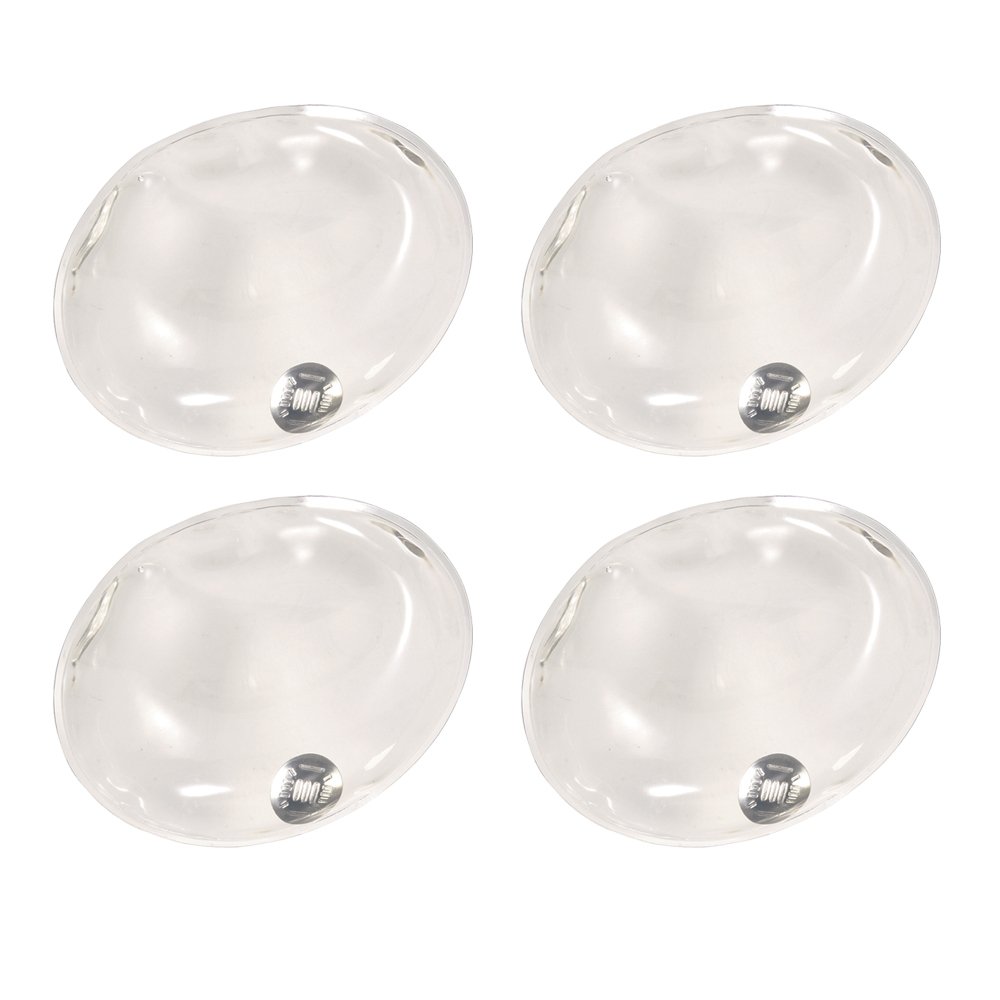 eBuyGB Pack of 4 Instant Heating Gel Hand Warmers - Reusable Heat Pack (Clear Oval)