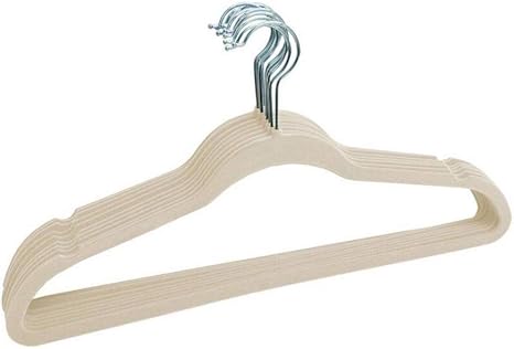 Amazon Co Jp Zptat ハンガー 45 Cm吊り位置植物ハンガー黒無傷滑りマジック衣掛個入り 白 ホーム キッチン