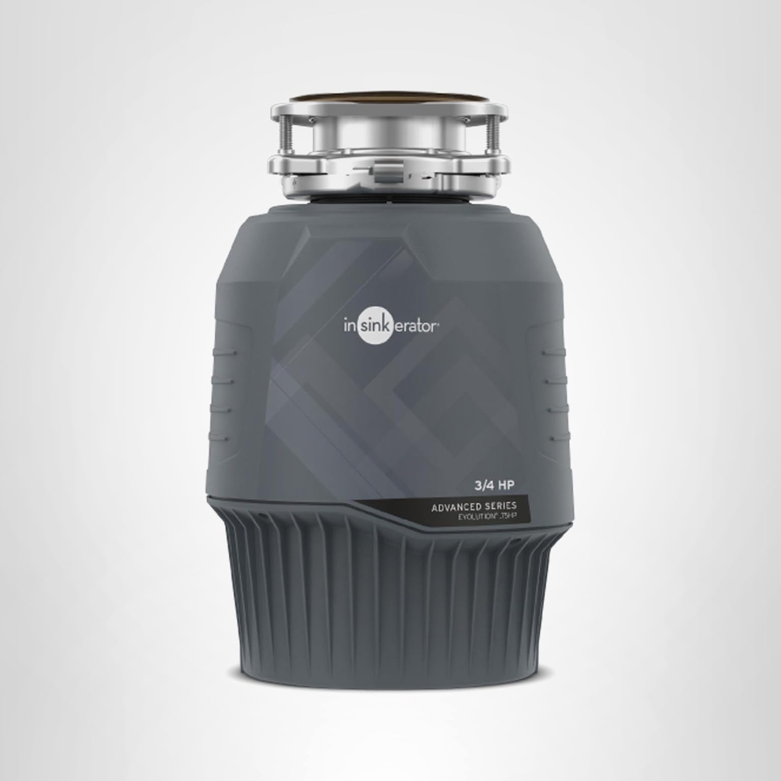 InSinkErator EVOLUTION 0.75HP 3/4 HP, Advanced Series EZ Connect Continuous Feed Food Waste Garbage Disposal, Gray