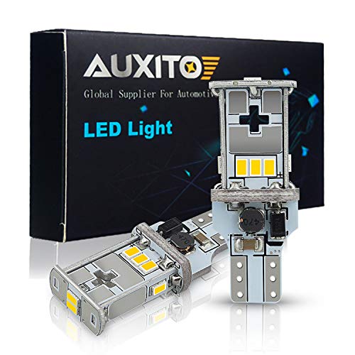 AUXITO 921 912 LED Bulb Canbus Error Free 2200 Lumens Extremely Bright Replacement Bulbs for Backup Reverse Lights 6500K Xenon White, 2 Pack