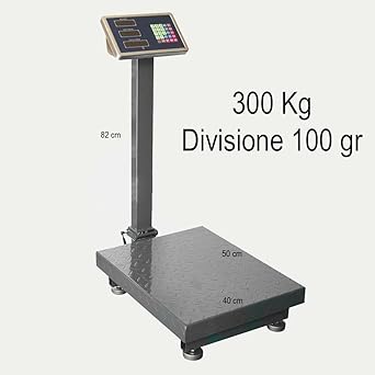 Balanza electrónica profesional con pantalla digital, recargable, máx. 300 kg