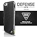 X-Doria iPhone 6S/6 Defense Lux [Military Grade Drop Tested] TPU & Aluminum Premium Protective Case-Silver Carbon Fiber