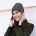 Enjoybot Bluetooth Beanie Wireless Knit Winter Hats Cap with Built-in Stereo Speakers and Microphone for Outdoor Sports (Unisex, 002-Charcoal)