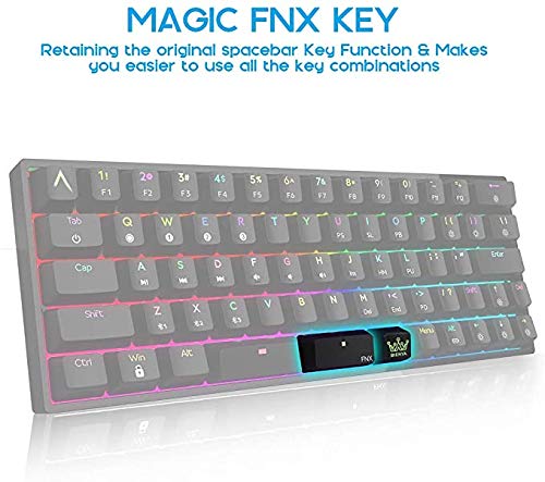 dierya bluetooth 5.1 mechanical 60 gaming keyboard