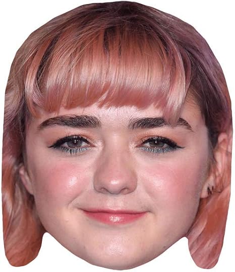 Amazon Co Jp 有名人の切り抜き メイジー ウィリアムズ ピンクヘア ビッグヘッド 大きめのライフマスク ホーム キッチン