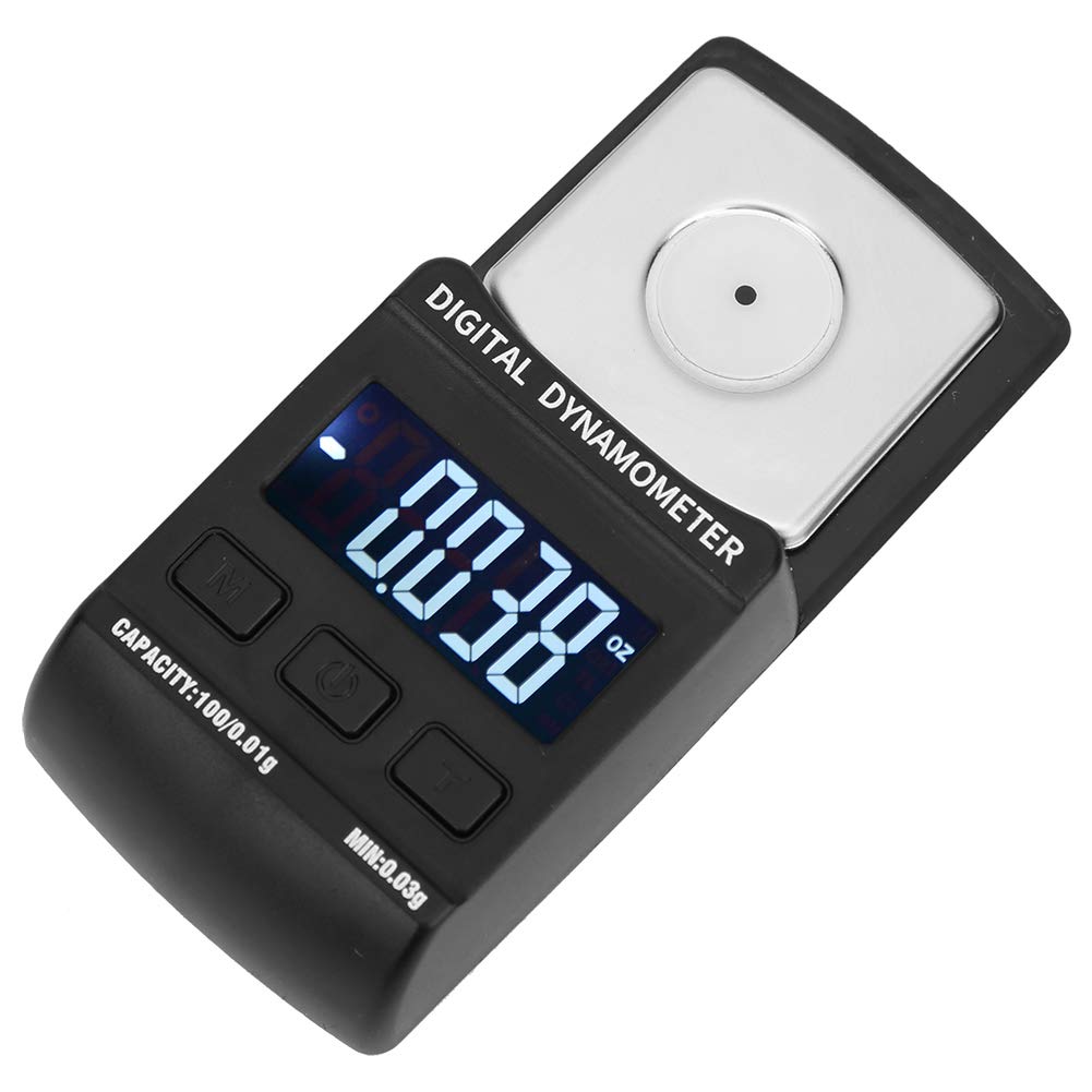 Stylus Force Gauge, Black 100g/0.01g Lcd Stylus Force Gauge, Digital Turntable Needle Pressure Gauge Meter Scale, Abs + Stainless Steel Material, Needle Pressure Meter for Turntable